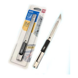 Estilete Profissional Aço Inox Deli Envelopa Lamina 30 Graus