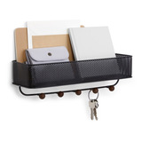 Estique - Porta Chaves E Organizador Multiuso Preto - Umbra