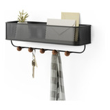 Estique - Porta Chaves Organizador Preto Umbra