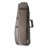 Estojo Bag Super Luxo Trombone Curto Couro Sintético Marrom