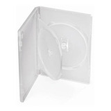 Estojo Box Dvd Duplo Transparente Caixa C/100 