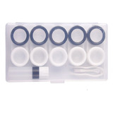 Estojo C/5 Porta Lentes Contato +pinça+ventosa+frasco 