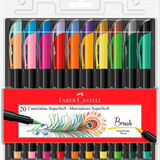 Estojo Caneta Brush Super Soft Faber Castell 20 Cores