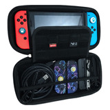 Estojo Case Bag Nintendo Switch V1 V2 Oled Cartuchos Cartões
