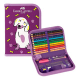 Estojo Completo Coleção Pets Faber-castell, Cachorro 1 Un
