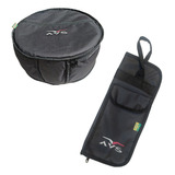 Estojo De Baquetas E Capa Bag De Caixa 14x6,5 Avs Flex Hard