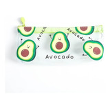 Estojo Escolar Abacate Avocado - Kawaii