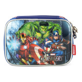 Estojo Escolar Infantil Avengers Marvel 3d Para 100 Lápis