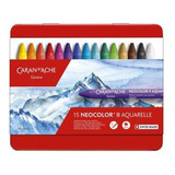 Estojo Giz Aquarelável Neocolor Ii 15 Cores Caran D Ache