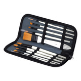 Estojo Kit Pincel Sinoart Hobby Pintura Aquarela Óleo Acri 
