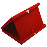 Estojo Placa Homenagem Formatura - 24 X 18 Cm Veludo Trinco Cor Veludo Vermelho