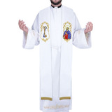 Estola Sacerdotal Tecido Oxford Bordado São Pedro 