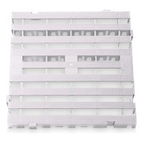 Estrado Piso Pallet Plástico Resistente 50x50 Paletes Branco Cor Cinza
