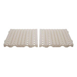 Estrado Plástico (2 Un) 4,5x50x50 Natural - Della Plast Cor Branco