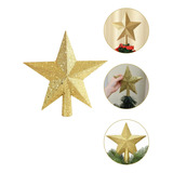 Estrela Dourada Enfeite Arvore De Natal Ponteira Decoração