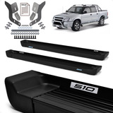Estribo Alumínio Preto S10 S-10 Dupla Std Dlx 2002 2003 2004