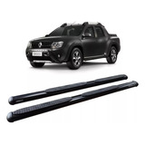 Estribo Duster Oroch Tubolar Oval Preto