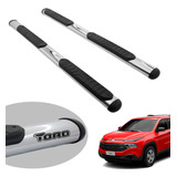 Estribo Fiat Toro 2017 2018 2019 2020 Oval Cromado