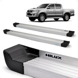 Estribo Hilux Cabine Dupla 2008 2009 2010 Aluminio Cromado