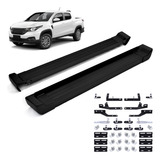 Estribo Lateral Aluminio Preto Nova Fiat Strada Freedom 2024