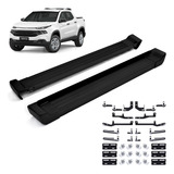 Estribo Lateral Aluminio Preto Nova Fiat Toro Freedom 2024
