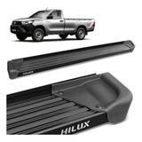 Estribo Lateral Hilux Cabine Simples 2023 2024 Preto Alum A3