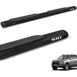 Estribo Lateral Oval S10 2016 2017 Tubolar Oblongo Preto