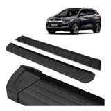 Estribo Lateral Slim Aluminio Preto Tracker Lt Ltz 2024