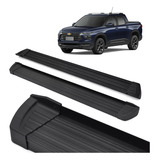 Estribo Slim Aluminio Preto Montana Cabine Dupla 2023 2024