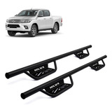 Estribo Tubo Force Preto Fosco Modelo Bully Hilux Dupla 2014
