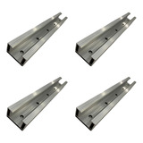 Estrutura Placa Solar Mini Trilho 260mm Telha Metálica 04 Pc