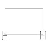 Estrutura Suporte Banner Painel Backdrop 2x2 Base Fechada
