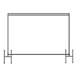 Estrutura Suporte Regulável P/ Banner Painel Duplo 3x3,5