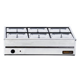Estufa Buffet Self Service Térmico De Mesa Quente 6 Cubas 