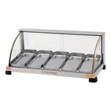 Estufa Para Salgados 5 Bandejas Expositor Elétrico Inox 110v