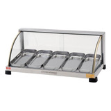 Estufa Para Salgados 5 Bandejas Expositor Elétrico Inox 220v