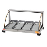 Estufa Vitrine Aquecedora Para Salgados 4 Bandejas 127v