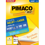 Etiqueta A4367 288,5x200,0mm Ink-jet/laser Pimaco
