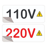 Etiqueta Adesiva Identificador Voltagem 110v/220v    120unid