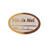 Etiqueta Adesiva Pão De Mel -