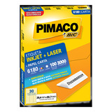 Etiqueta Carta 6180 25,4x66,7mm Ink-jet/laser Pimaco