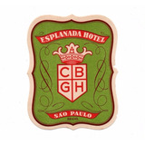 Etiqueta De Bagagem / Mala Esplanada Hotel São Paulo Anos 60