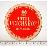 Etiqueta De Bagagem / Mala Hotel Reichshof Alemanha Anos 60
