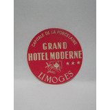 Etiqueta De Bagagem Grand Hotel Moderne - Limoges - França