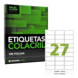 Etiqueta Impressora A4 31 X 63,5