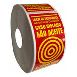 Etiqueta Lacre Impermeável Para Fechar Sacolas Prova D'água
