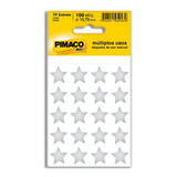 Etiqueta P/identificação Tp Estrela Prata Pimaco