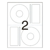 Etiqueta Para Cd E Dvd Cd100b Carta 100 Fls 115 Mm Cx.c/200 Cor Branco
