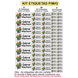 Etiqueta Para Roupa Termocolantes - Vários Temas - Kit P M G