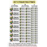 Etiqueta Para Roupa Termocolantes - Vários Temas - Kit P M G